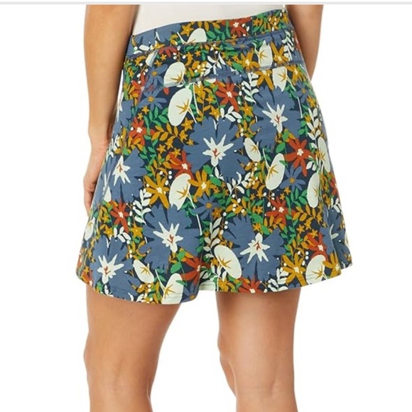 Toad&Co skort Organic Cotton Seleena Midnight Floral Skort medium outdoor hike - Picture 10 of 10
